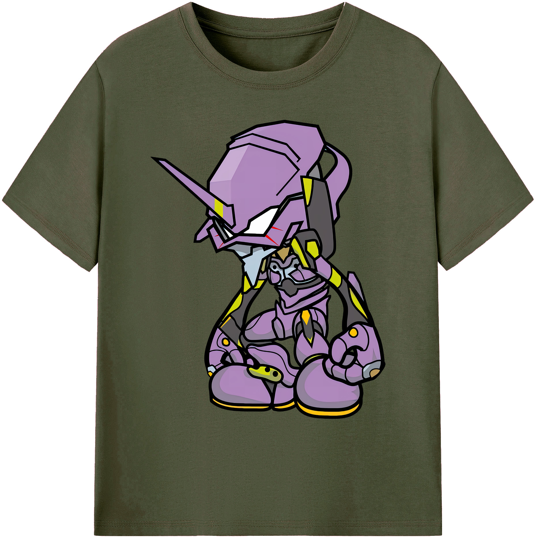 （画像用） EVA 新世紀エヴァンゲリオン 綿100％ メンズ半袖Tシャツ｜肌触りやわらか＆通気性